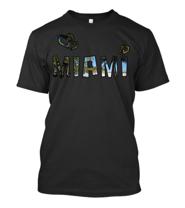 Miami Palm Beach Hearts T-Shirt