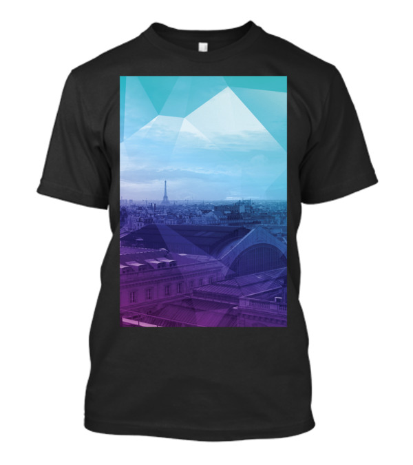 Paris Urban Horizon Mood Eiffel Tower Skyline T-Shirt