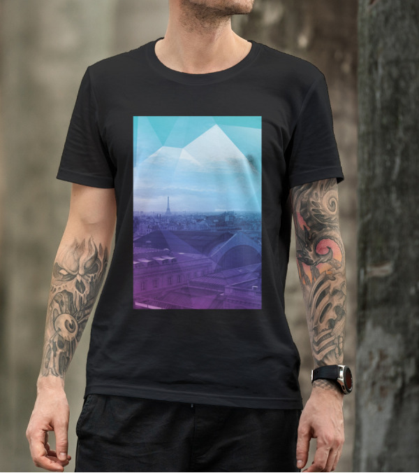 Paris Urban Horizon Mood Eiffel Tower Skyline T-Shirt