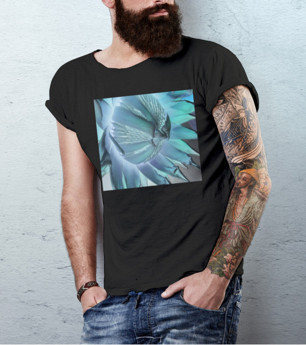 Flower Power Blue Toned Bloom T-Shirt
