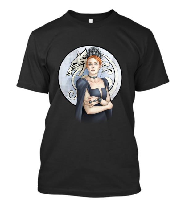 Northern Queen Ice Dragon Crowned Lady T-Shirt