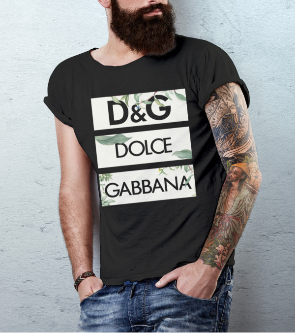 D&G Dolce Gabbana Botanical Leafs T-Shirt