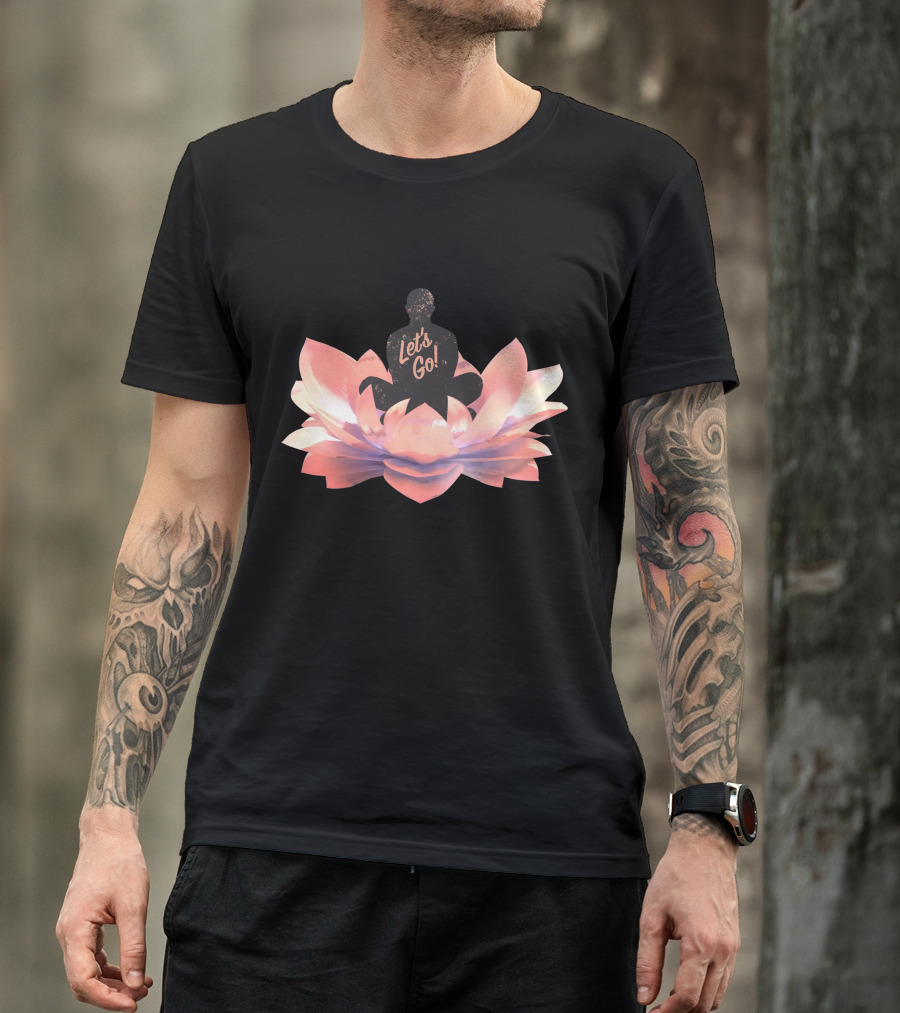 Let's Go Lotus Blossom Silhouette T-Shirt