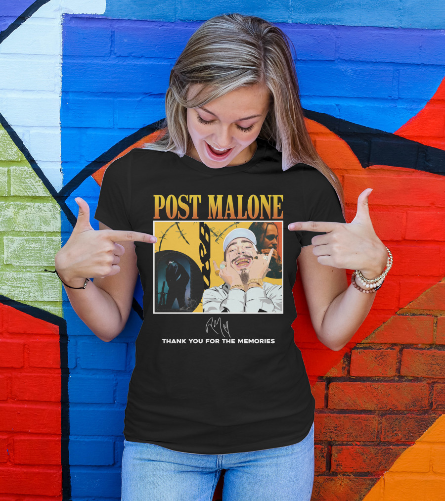 Post Malone Thank You For The Memories T-Shirt