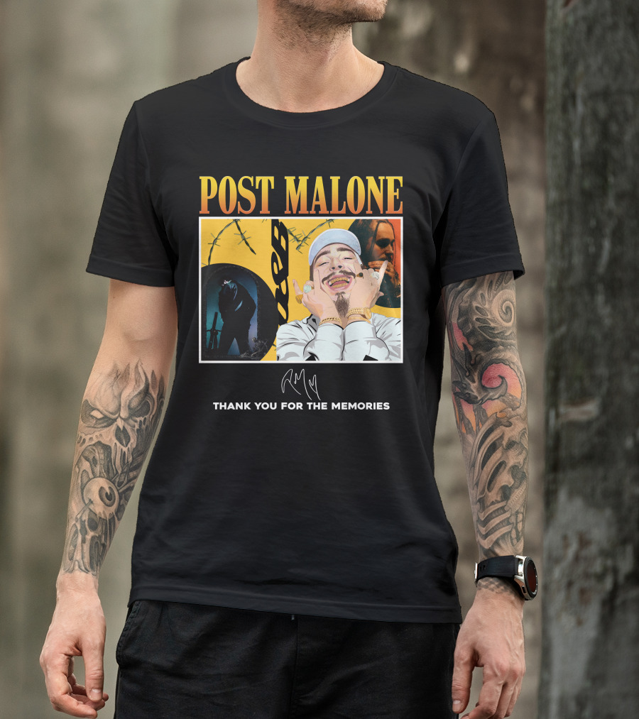 Post Malone Thank You For The Memories T-Shirt