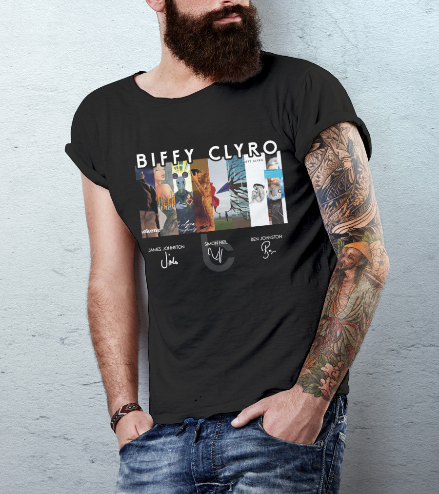 Biffy Clyro Album Art Collage James Johnston Simon Neil Ben Johnston T-Shirt