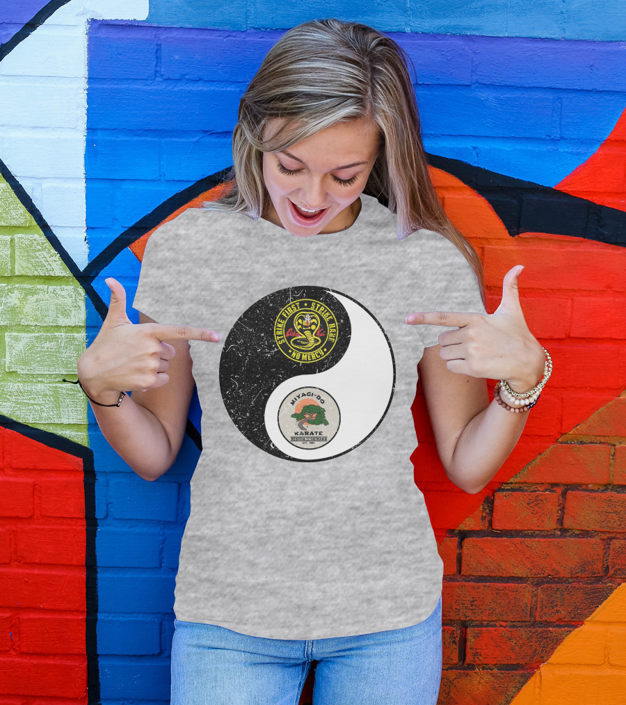 Cobra Kai Strike First Miyagi-Do Karate Yin Yang T-Shirt