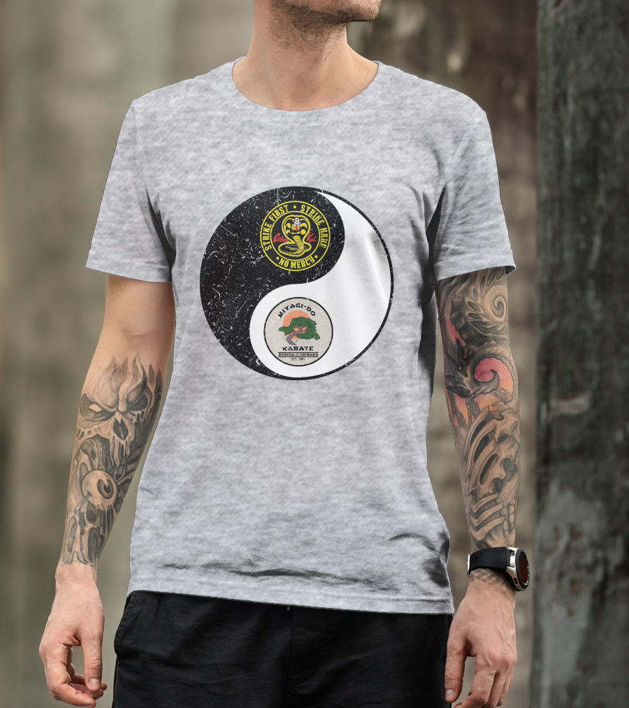 Cobra Kai Strike First Miyagi-Do Karate Yin Yang T-Shirt