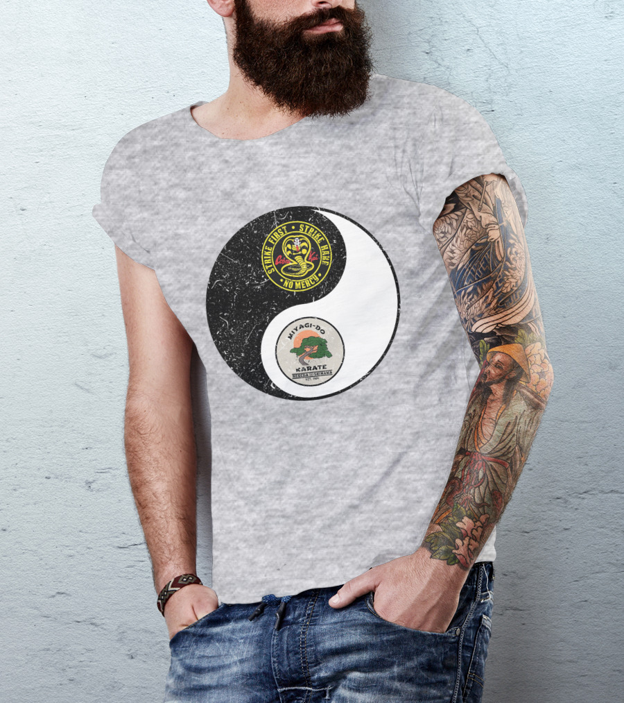 Cobra Kai Strike First Miyagi-Do Karate Yin Yang T-Shirt