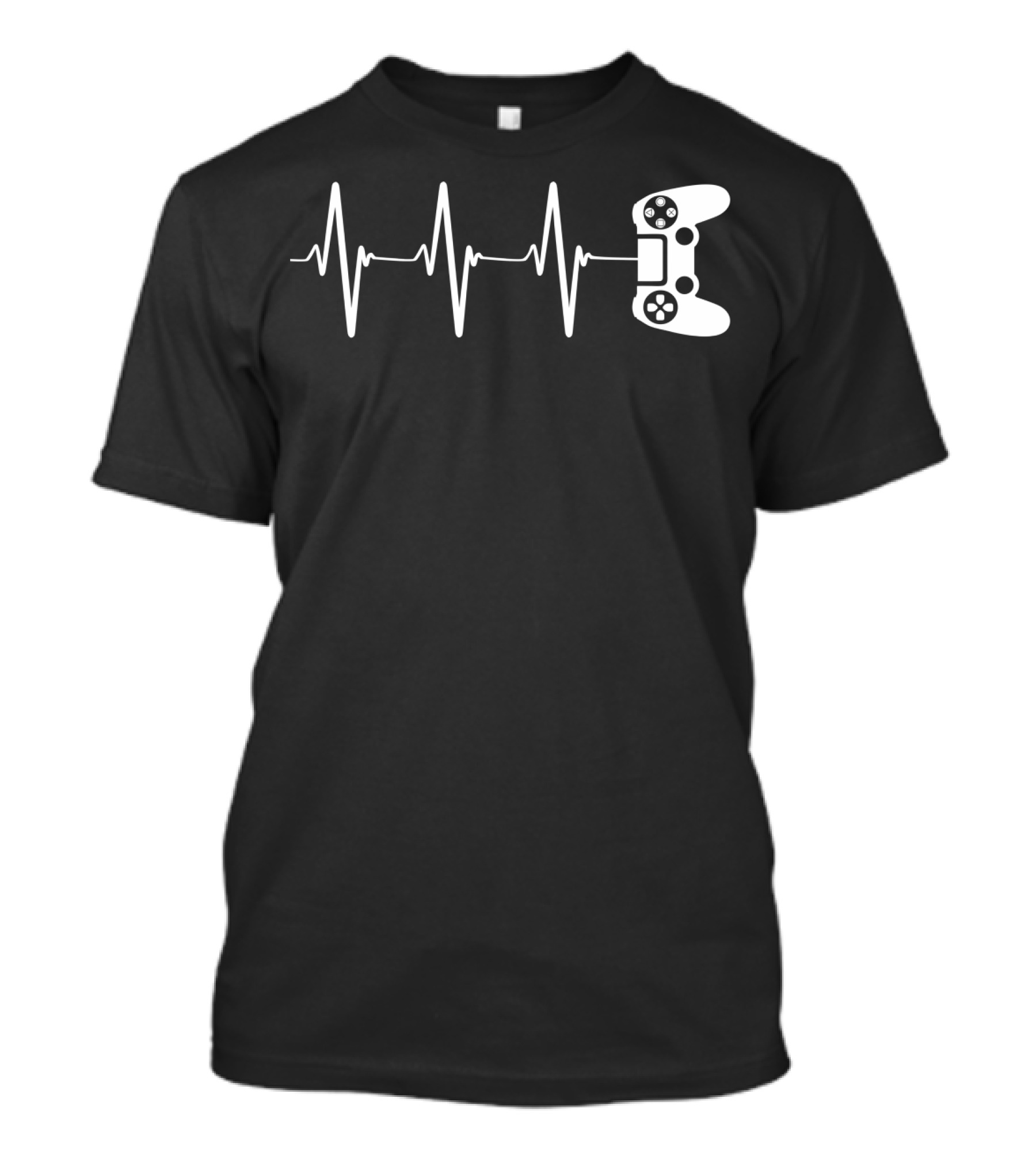 Gamer Heartbeat Video Game Controller T-Shirt