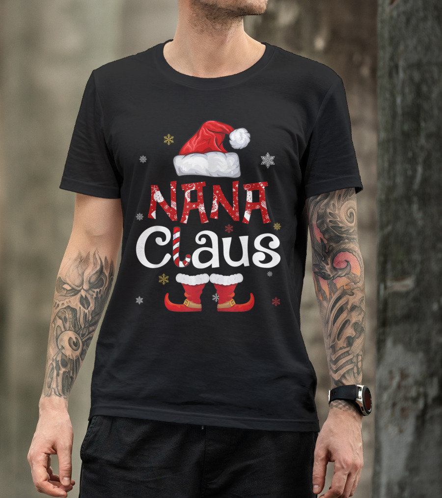 NANA CLAUS FUNNY SANTA MERRY T-Shirt