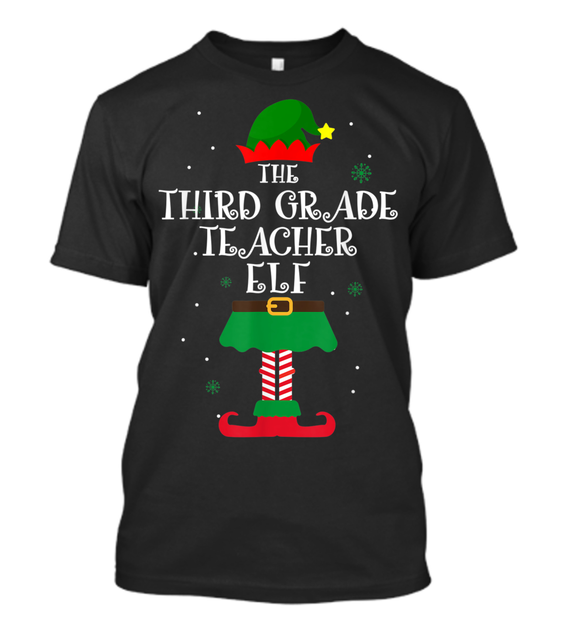 THE THIRD GRADE TEACHER ELF T-Shirt