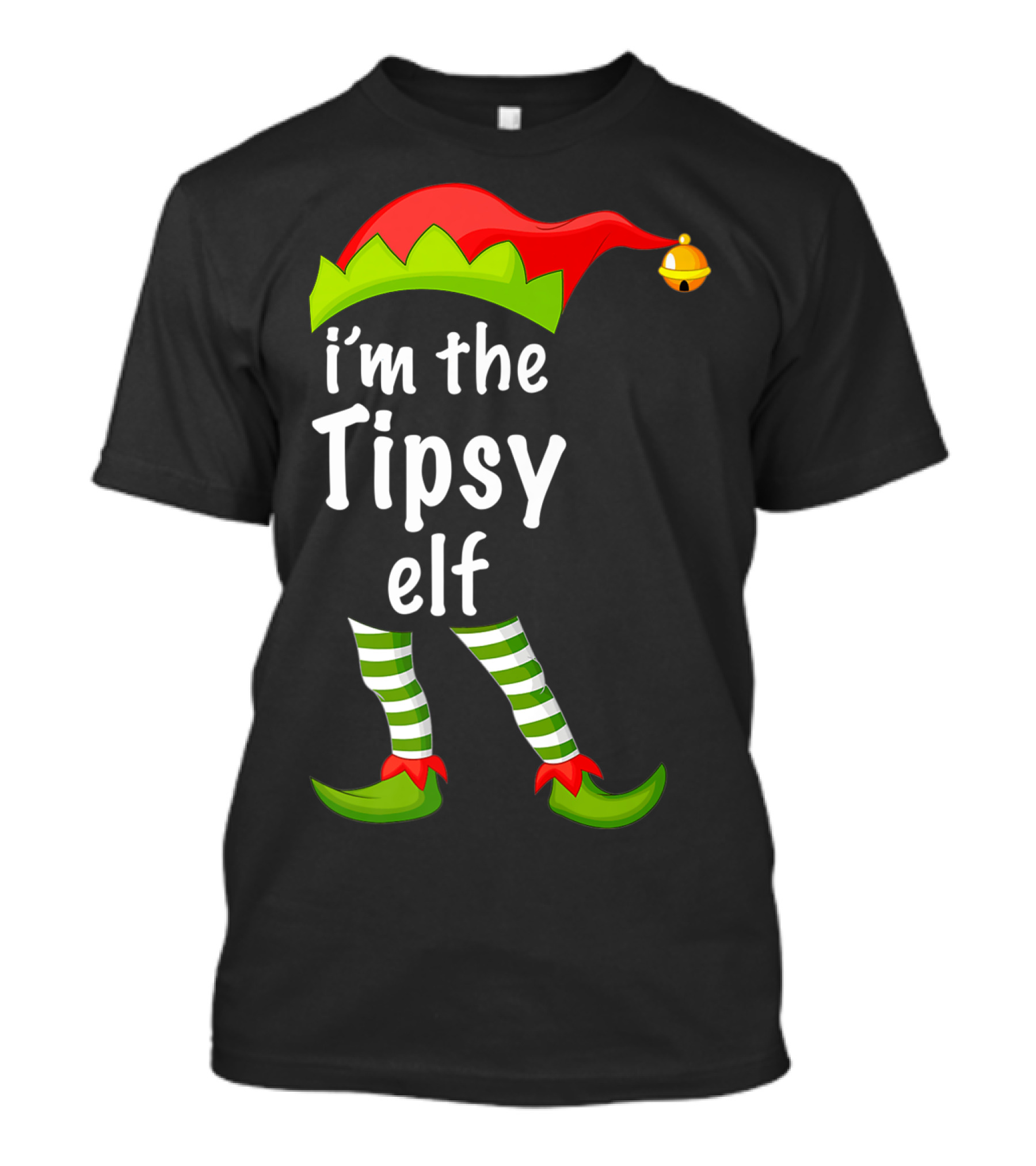 I'm The Tipsy Elf Holiday Humor Christmas Outfit Playful Family Attire T-Shirt