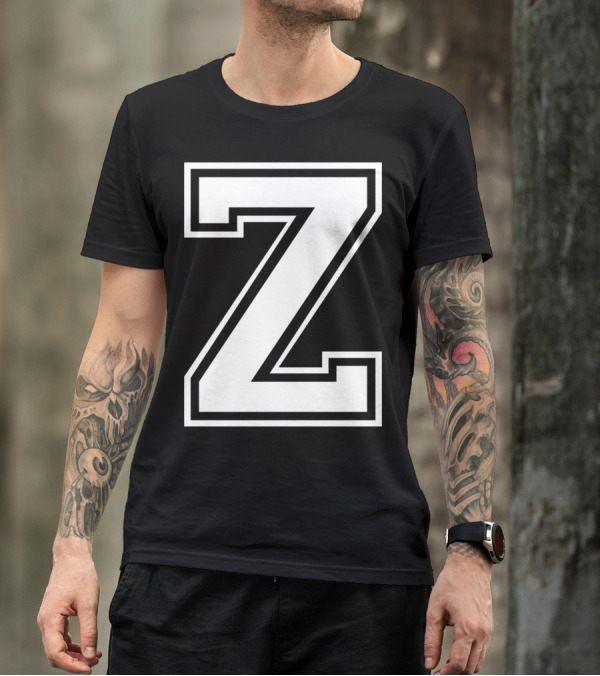 LETTER Z CAPITAL ALPHABET COLLEGE VARSITY T-Shirt