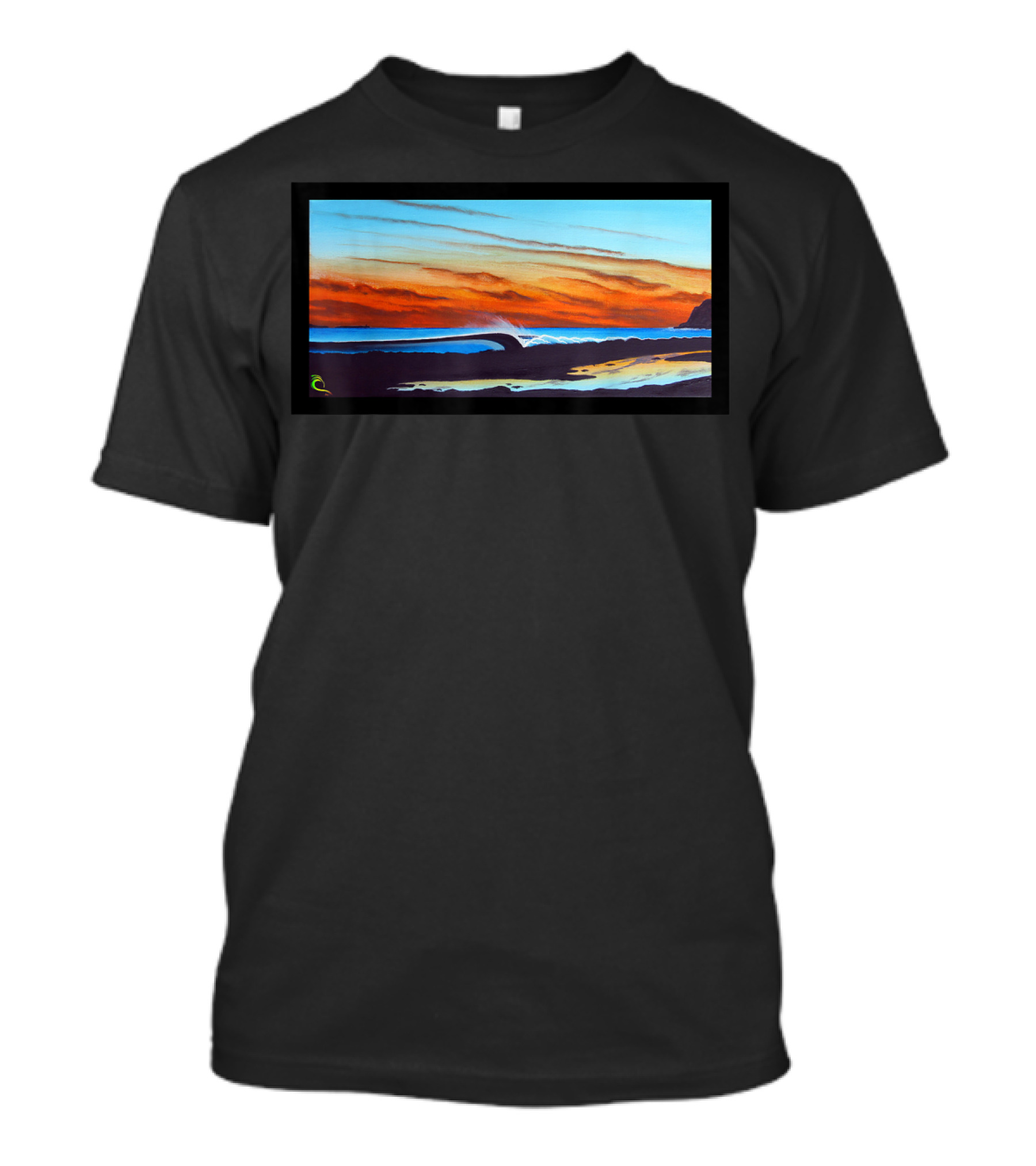 MENS SAN MIGUEL SUNSET REFLECTIONS SURFING SCENE T-Shirt