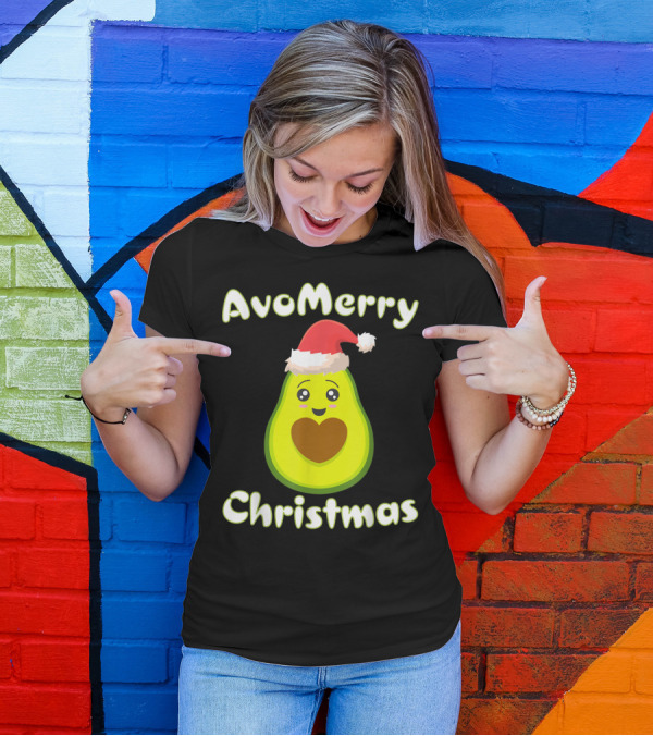 Avo Merry Christmas Santa Avocado T-Shirt
