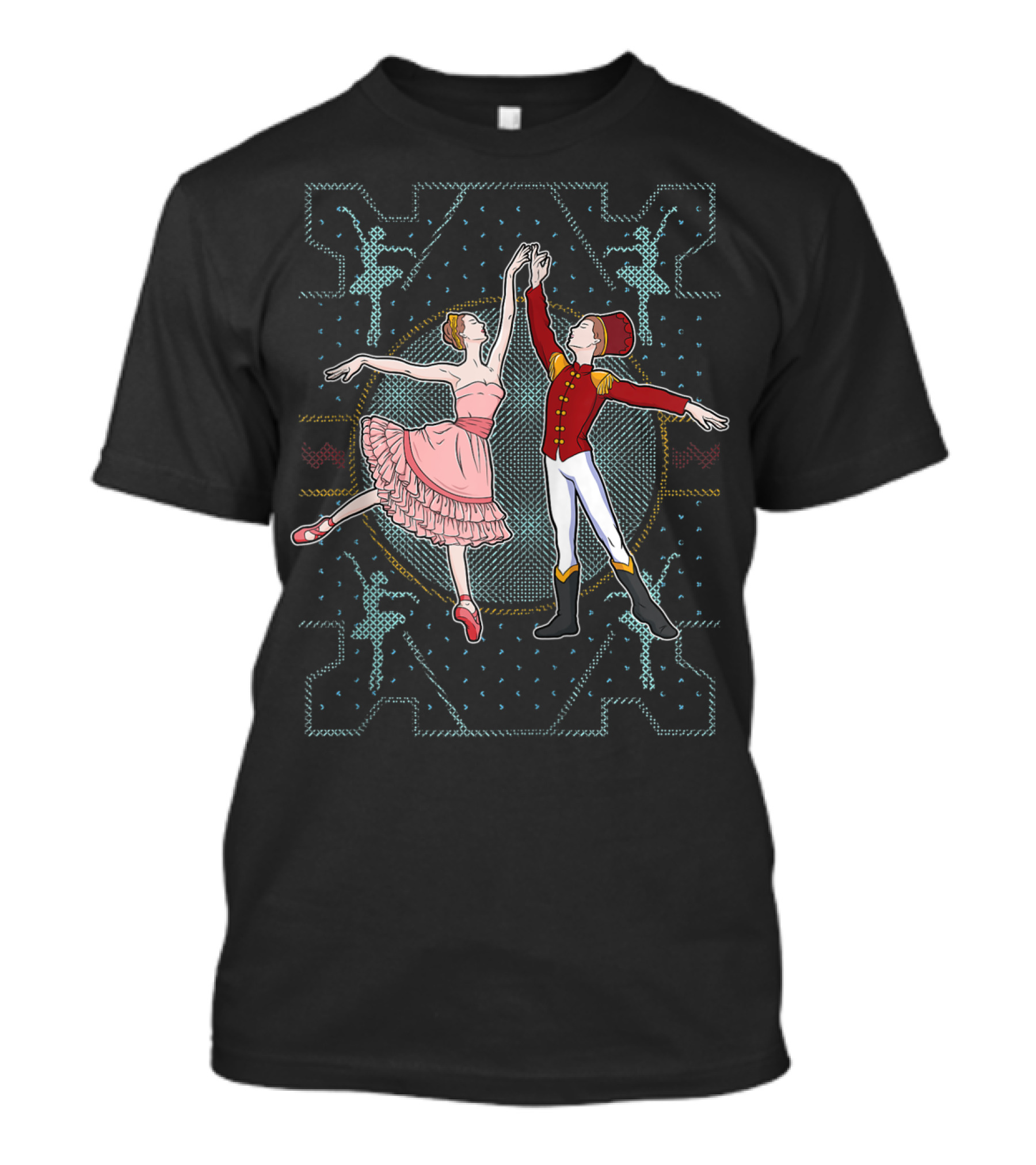 Ballet Dancer And Nutcracker Dance Teacher Performance Scene T-Shirt