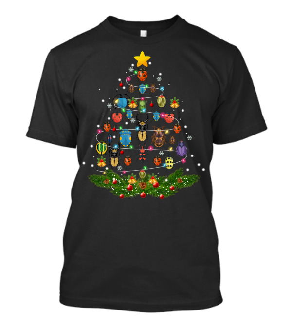 Bug Christmas Tree Insect Ornament Lovers T-Shirt