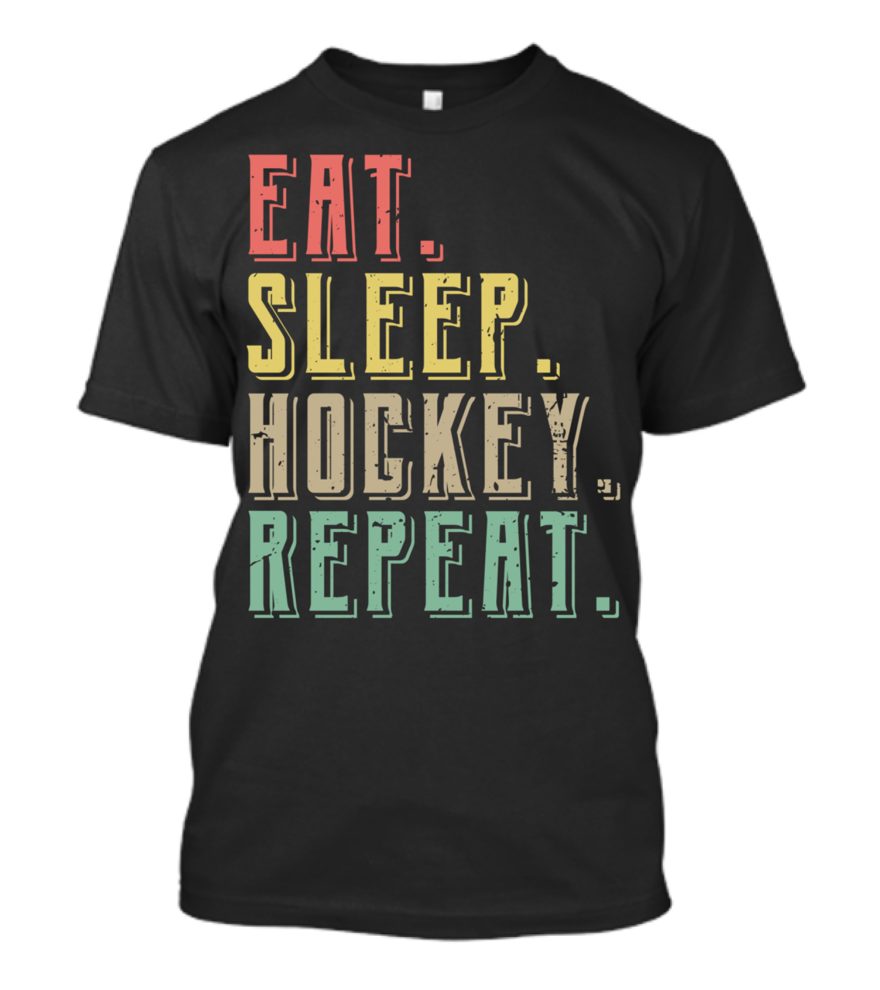 Eat Sleep Hockey Repeat Cool Hockey T-Shirt