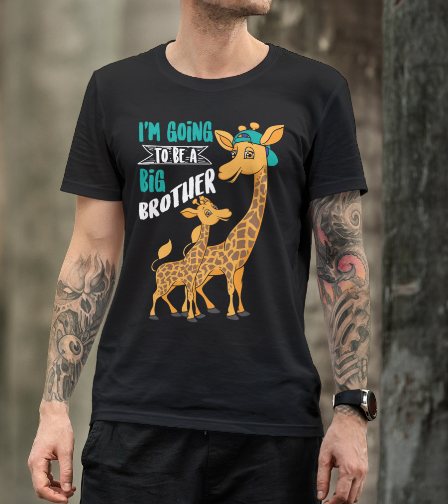 I'm Going To Be A Big Brother Giraffes T-Shirt