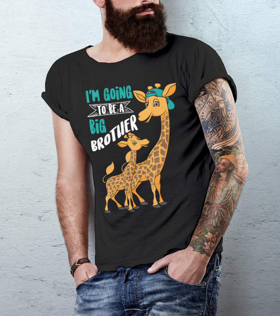I'm Going To Be A Big Brother Giraffes T-Shirt