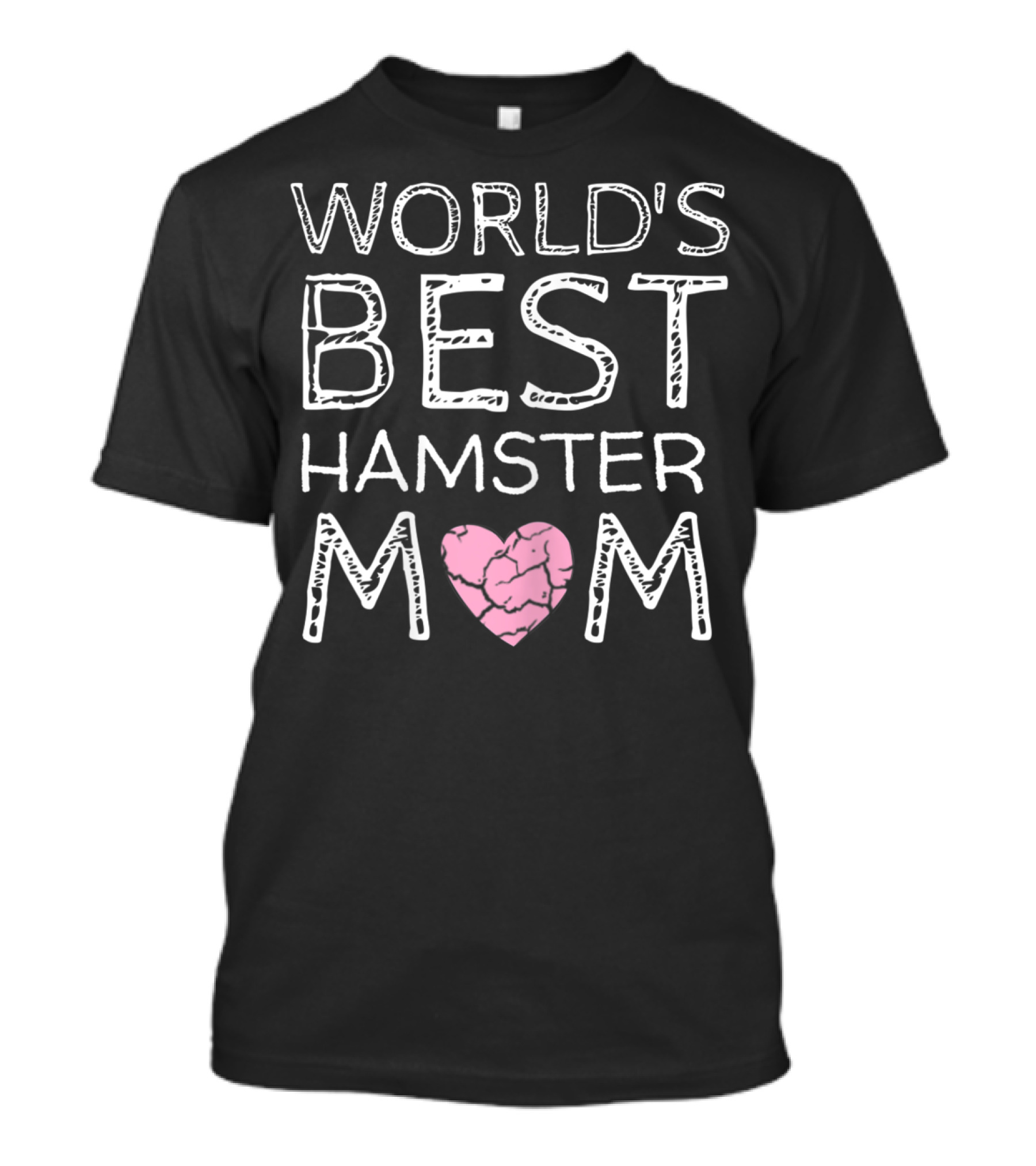 World's Best Hamster Mom Pink Heart Lover T-Shirt