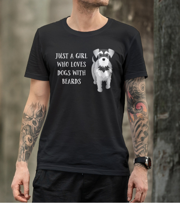 Just A Girl Who Loves Dogs With Beards T-Shirt