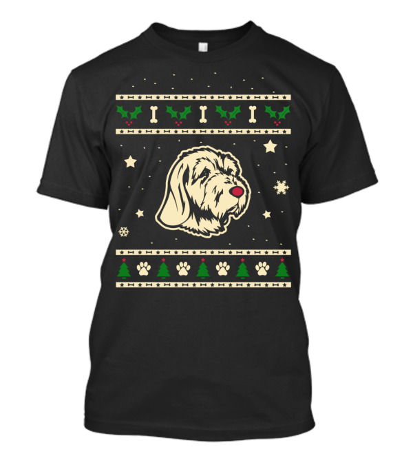 Funny Spinone Italiano Dog Christmas Ugly T-Shirt