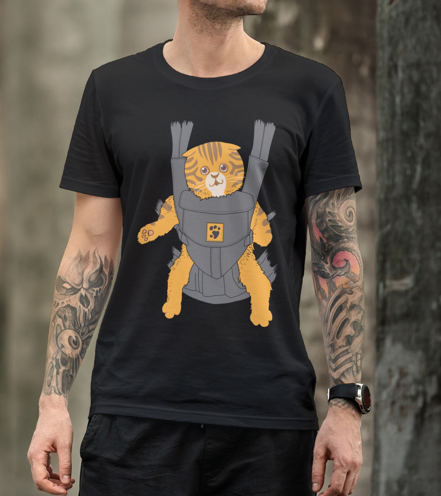 Cat Carrier Cool Crazy Feline Lovers Cute Tiger Cat Backpack T-Shirt