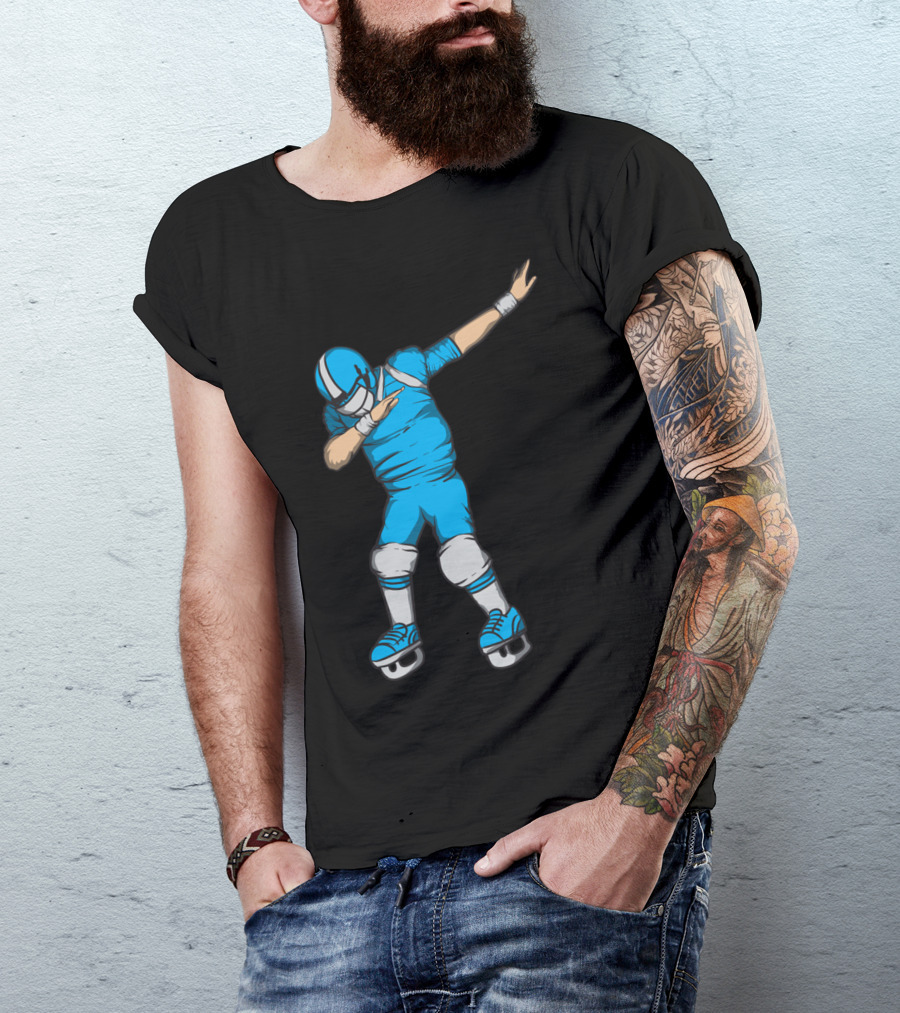 Proud Dabbing Ice Hockey Boy In Speedy Skates T-Shirt