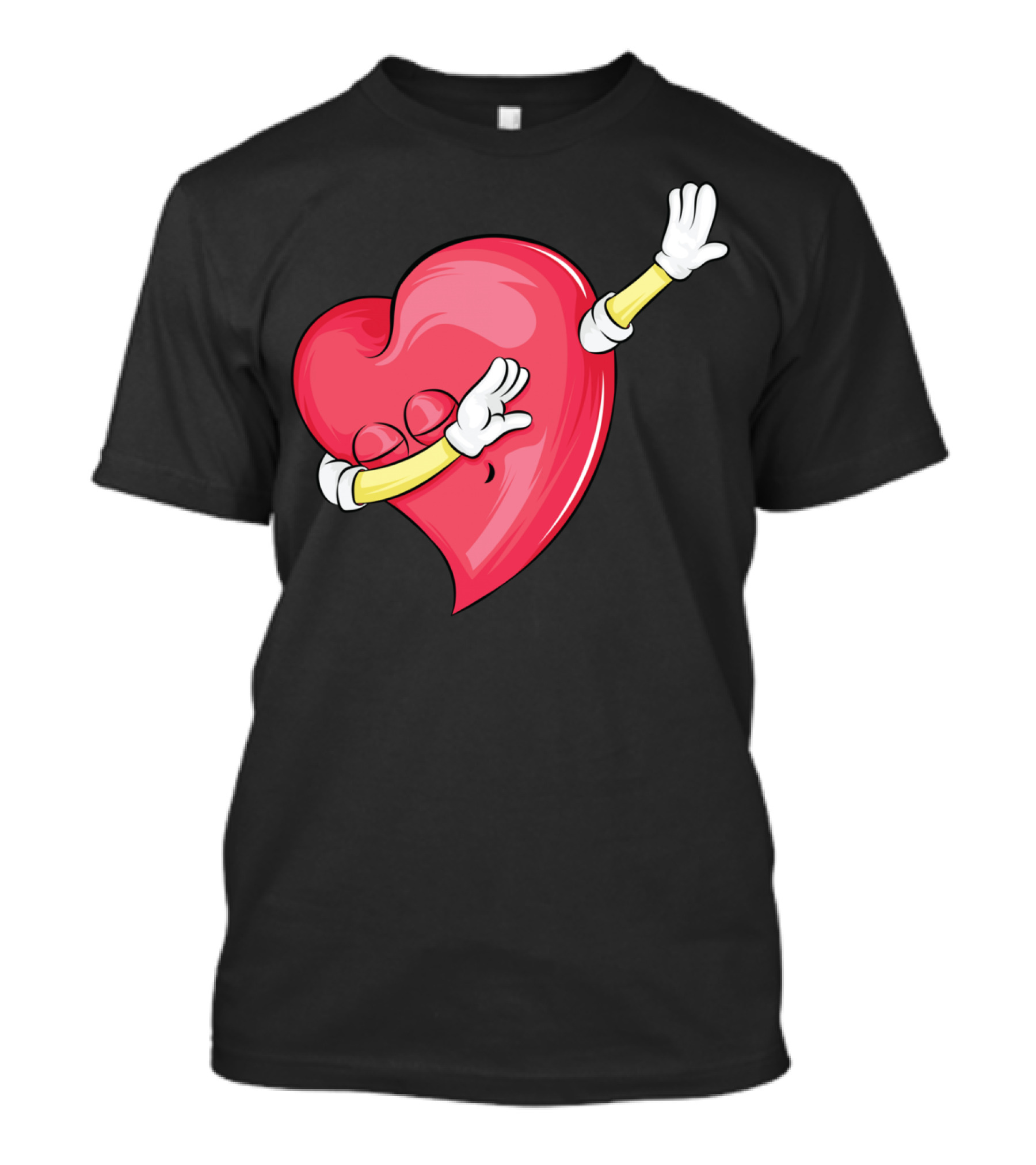 Dabbing Heart Valentine's Day Cute Lover T-Shirt