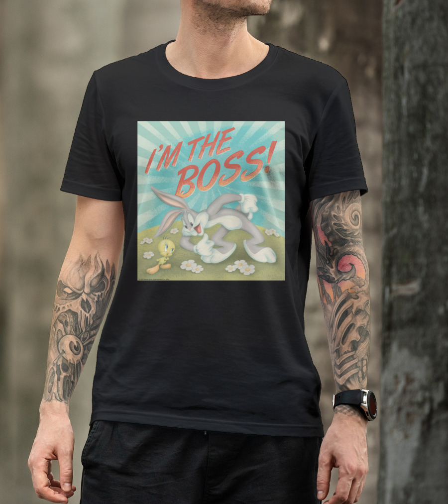 Looney Tunes I'm The Boss Bugs Bunny And Tweety T-Shirt