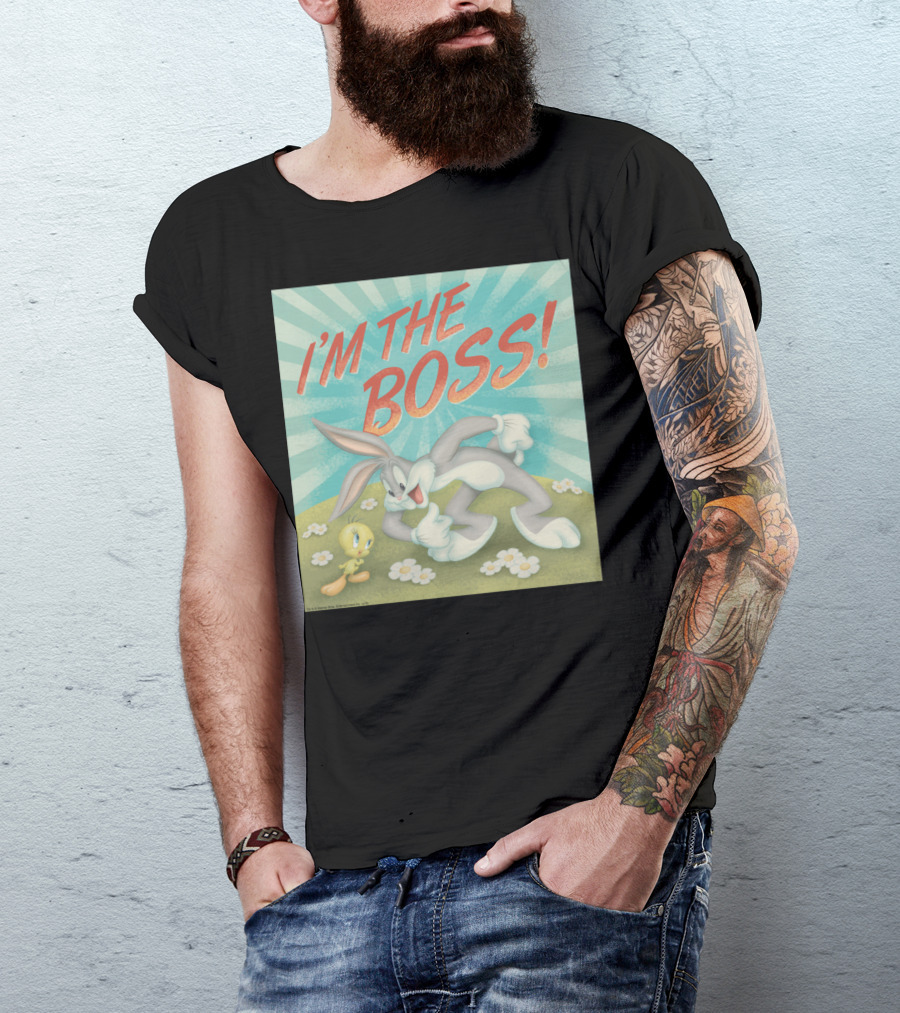 Looney Tunes I'm The Boss Bugs Bunny And Tweety T-Shirt
