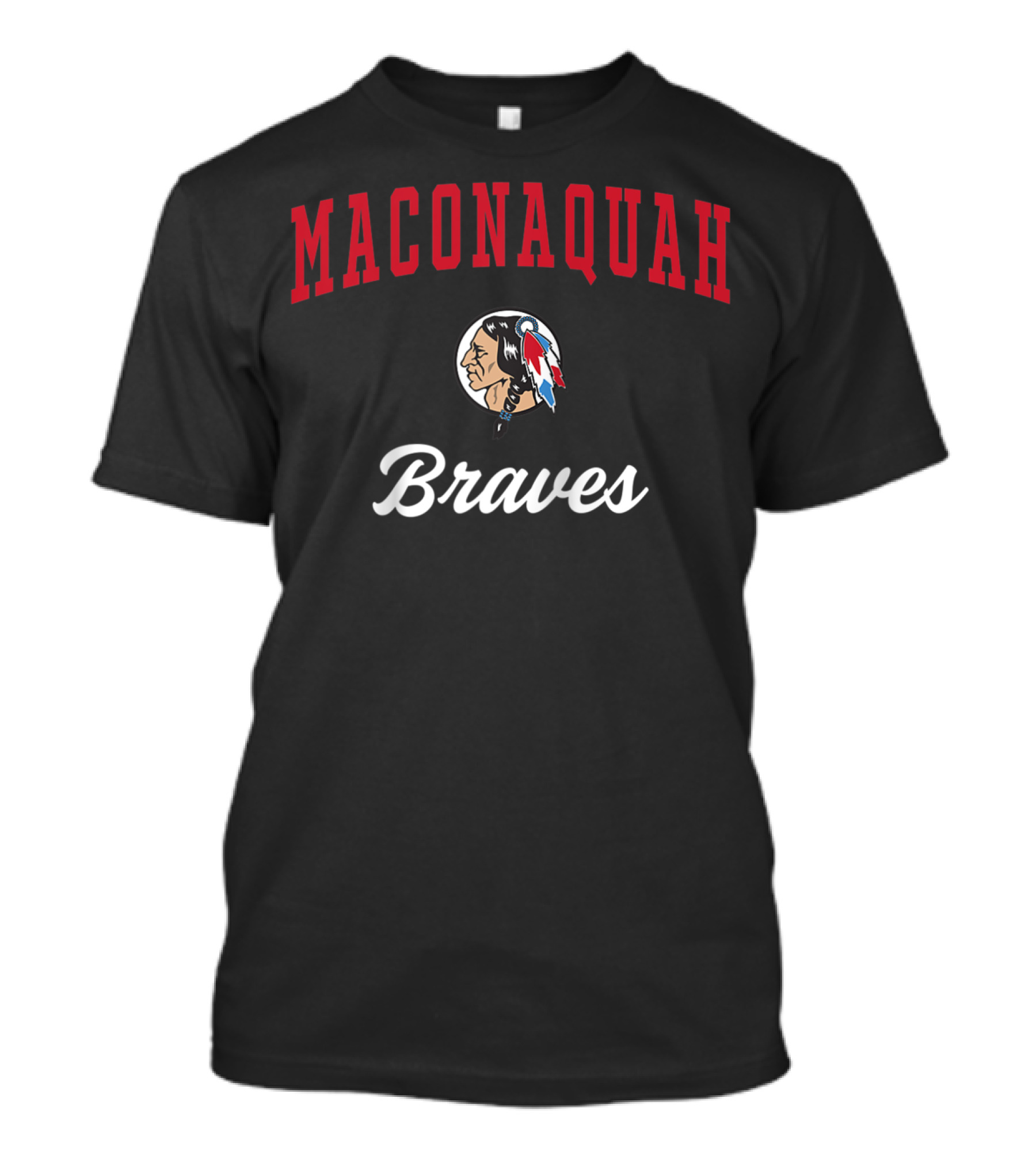 Maconaquah Braves Indian Logo High School T-Shirt
