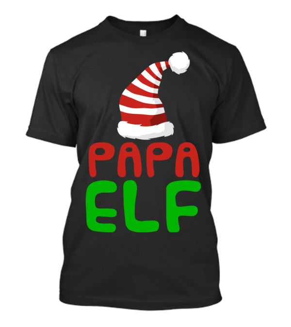 Papa Elf Matching Family Group Christmas Party Holiday T-Shirt