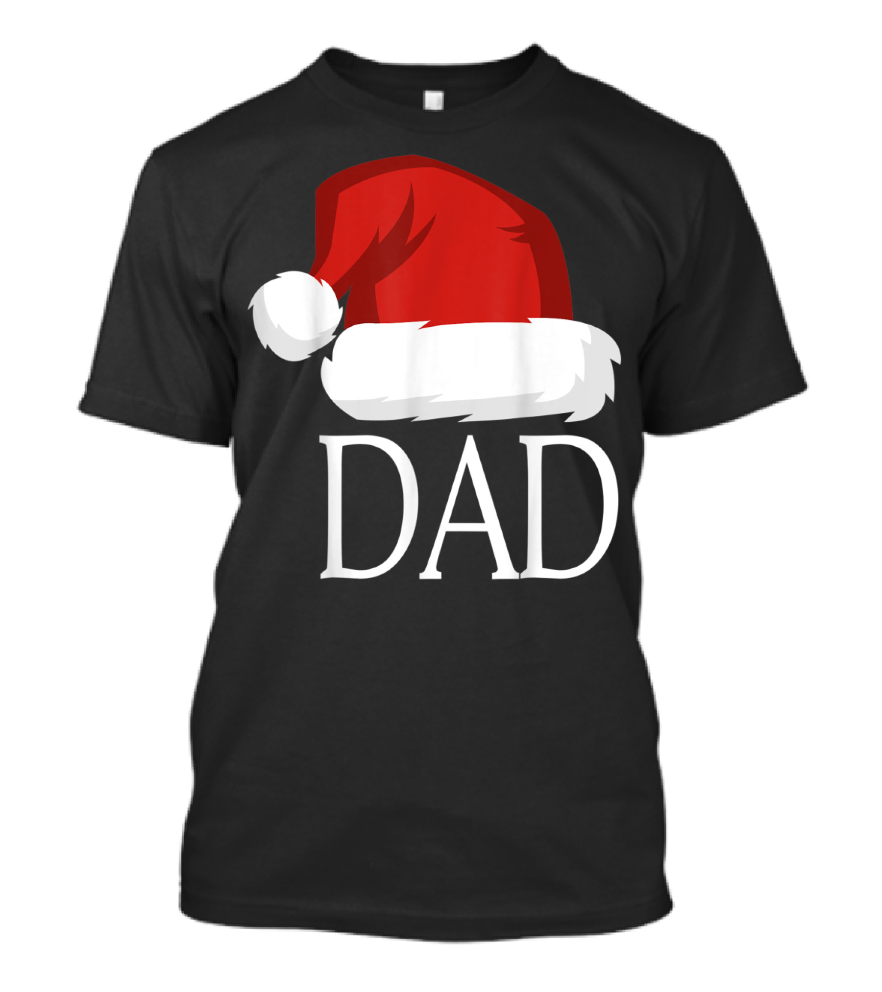 Dad Santa Hat Men's Family Matching Papa T-Shirt