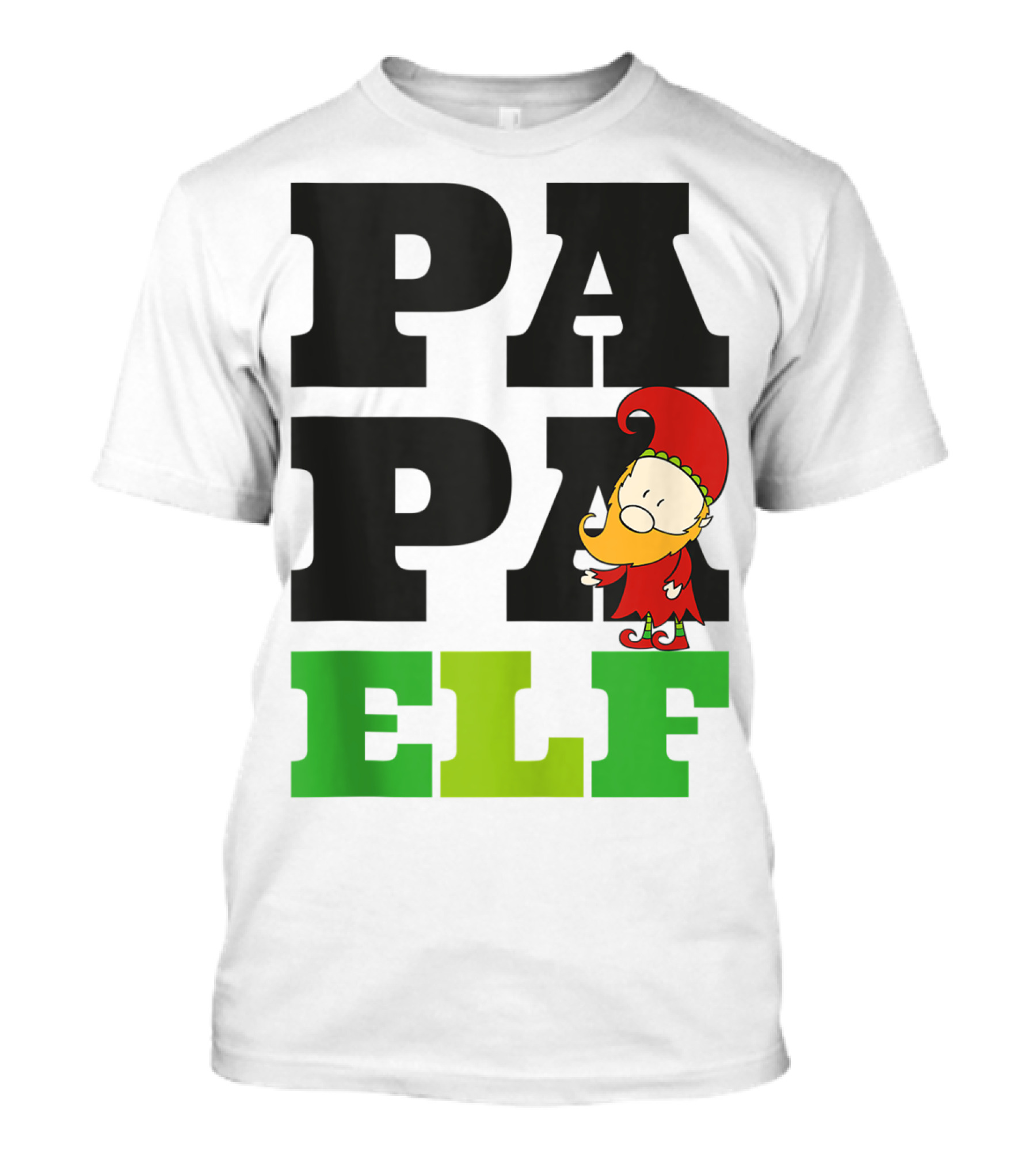 Papa Elf Mens Matching Family Group Christmas Party T-Shirt