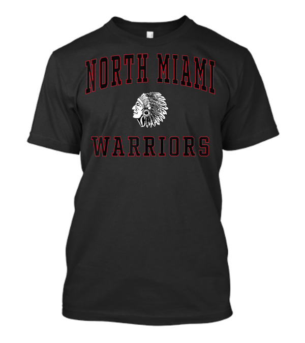 North Miami High School Warriors Native American Headdress T-Shirt