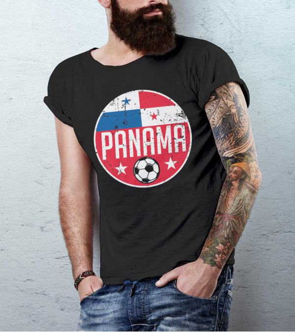 Panama Soccer Football Team Flag Circular T-Shirt