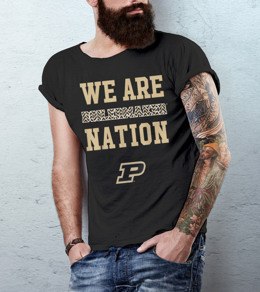 We Are Boilermaker Nation Purdue P Chevron T-Shirt