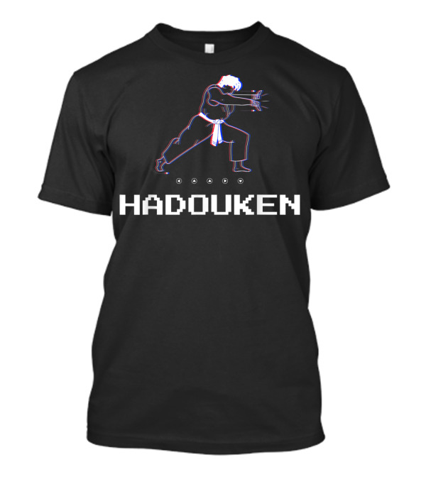 Retro Pixel Gamer Hadouken Fighting Move T-Shirt