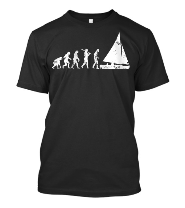 Sailor Evolution Sailing Print Sailboat Journey T-Shirt