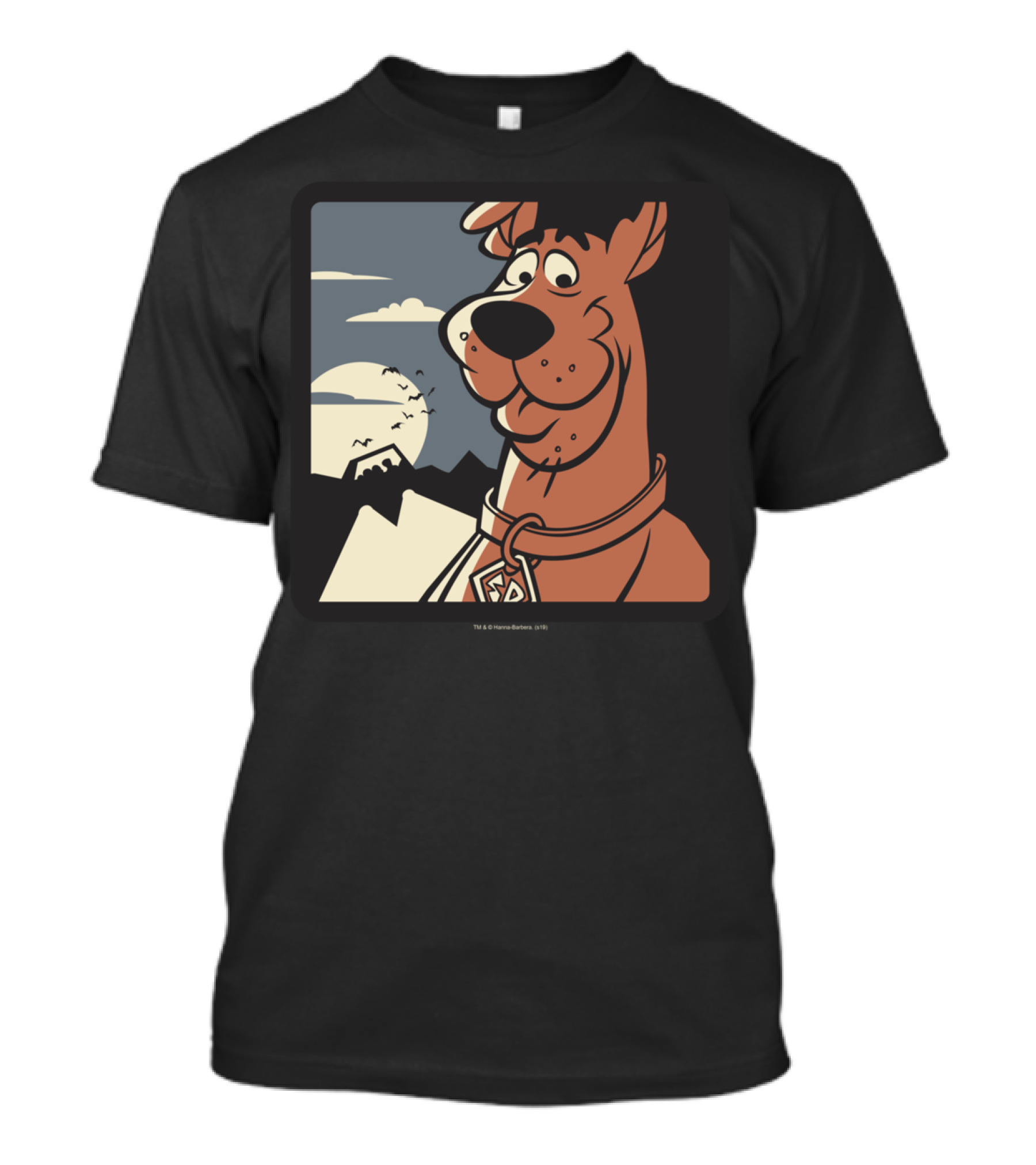 Scooby-Doo Vintage Adventure Moonlit Mountains Bird T-Shirt