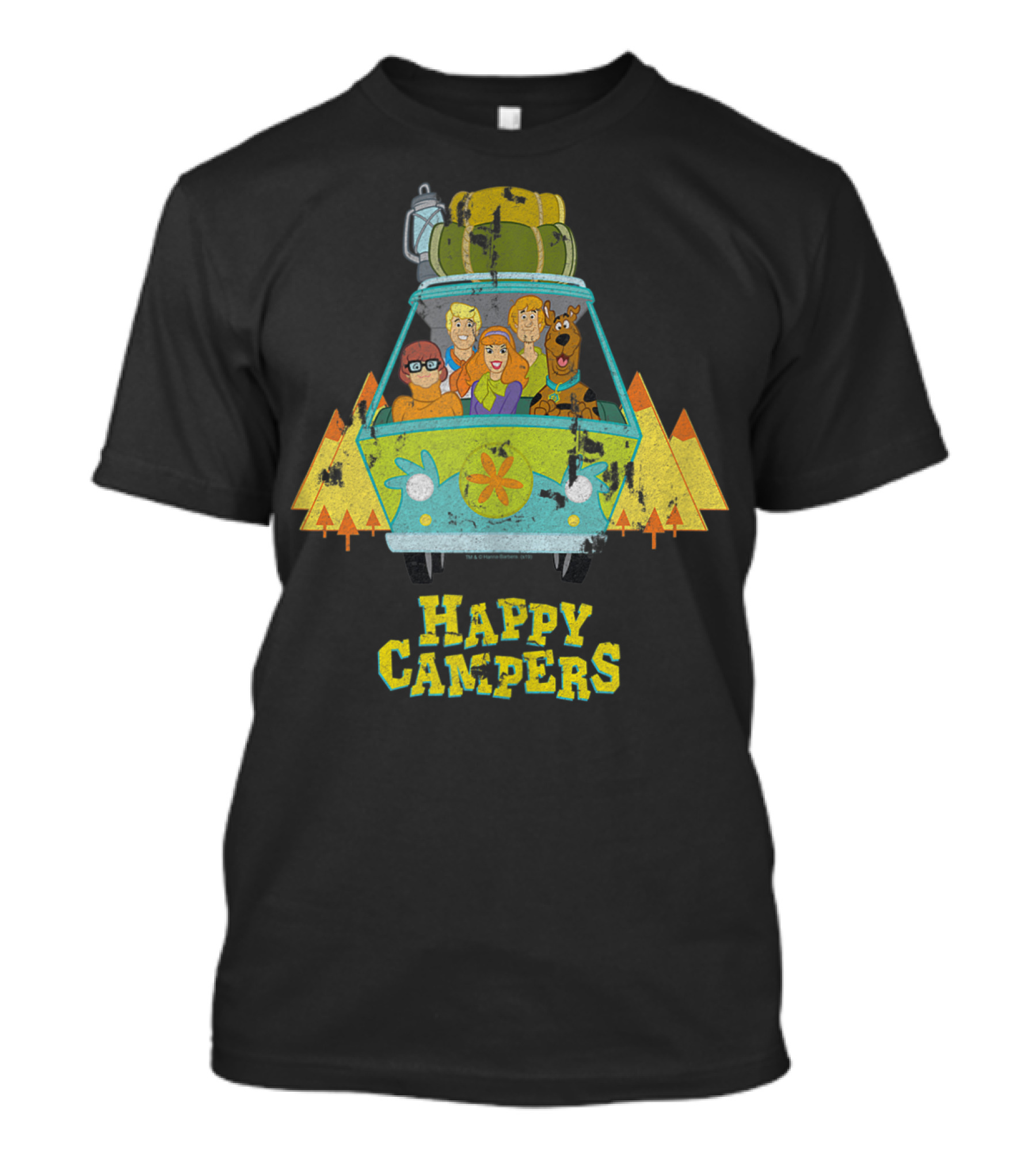 Scooby-Doo And Friends In The Mystery Machine Happy Campers Adventure T-Shirt