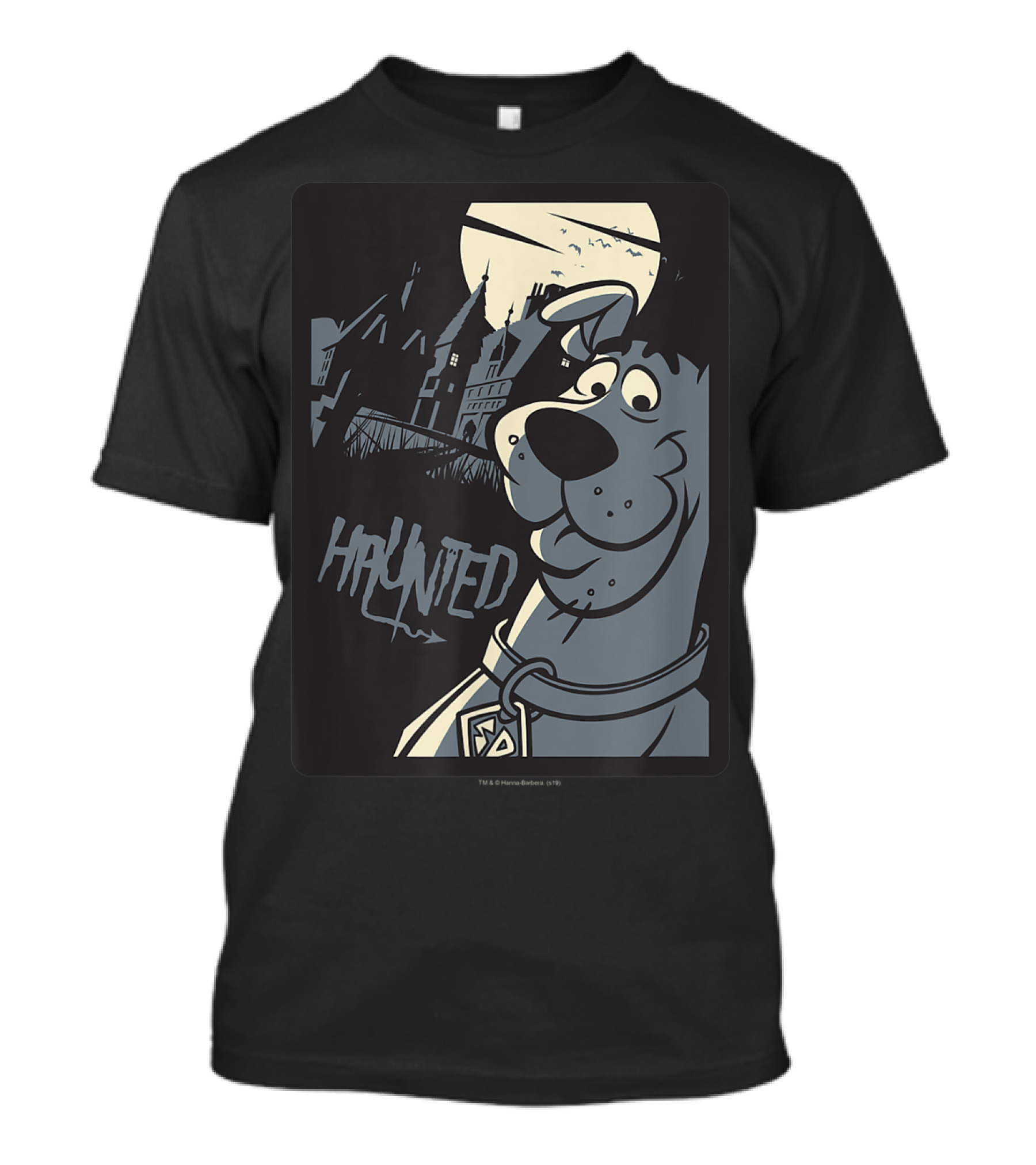 Scoobydoo Haunted Moonlit Mansion Smirk T-Shirt