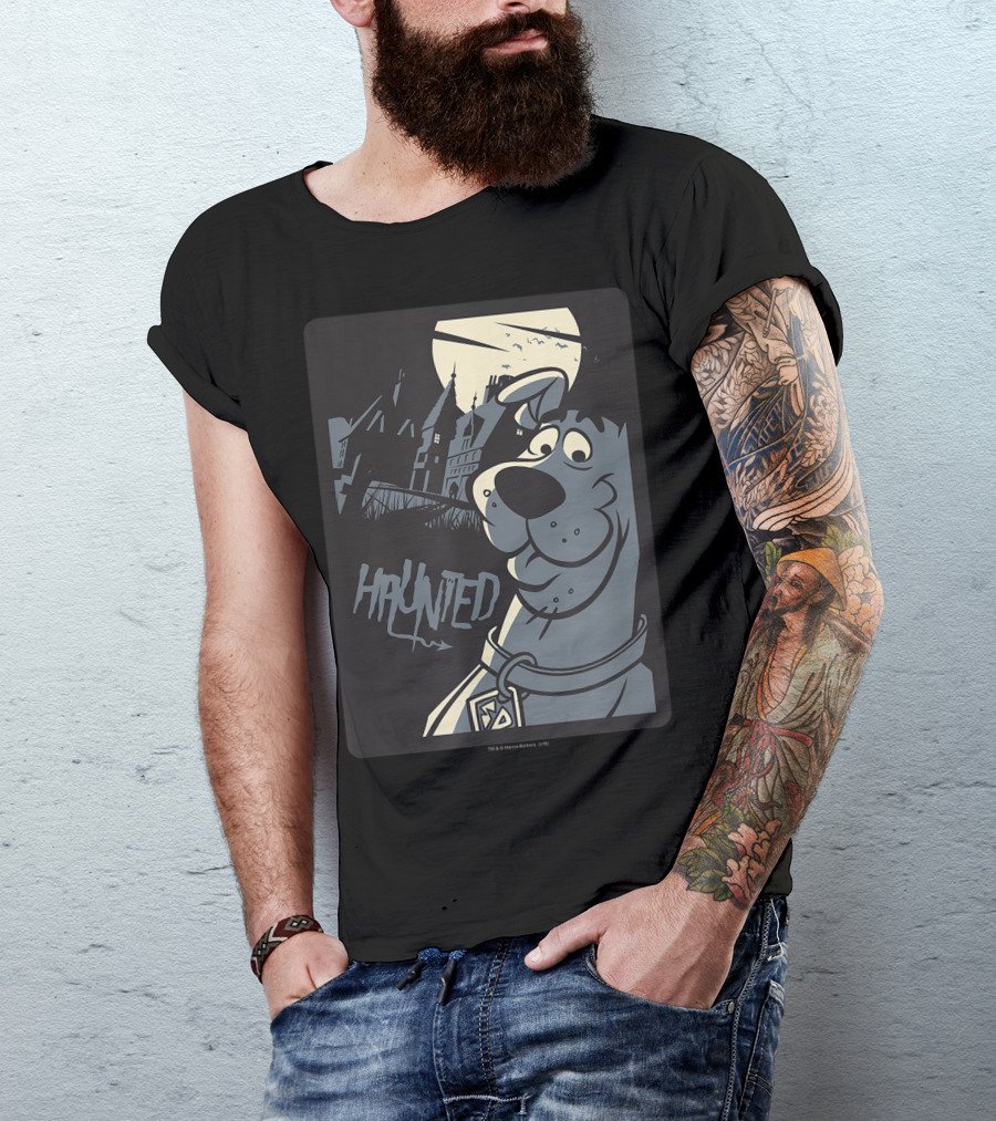 Scoobydoo Haunted Moonlit Mansion Smirk T-Shirt