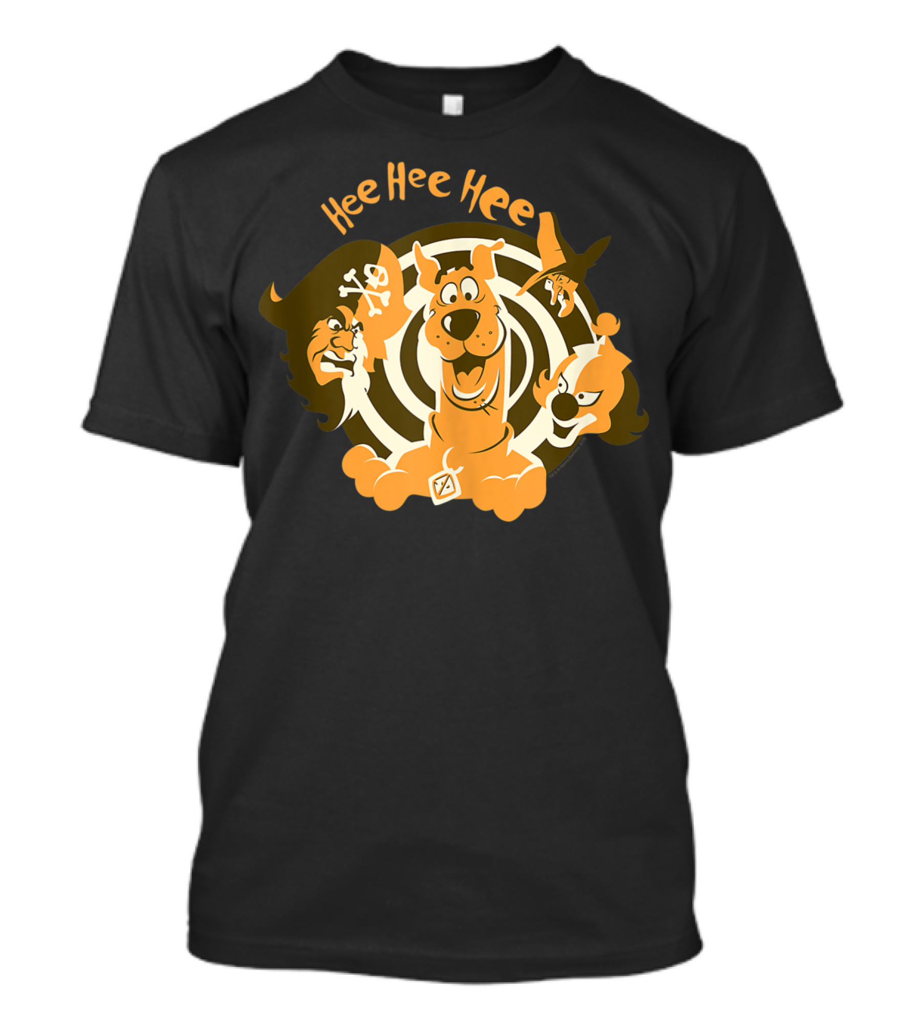 Hee Hee Hee Scoobydoo Zombie Clown Bat Spiral T-Shirt