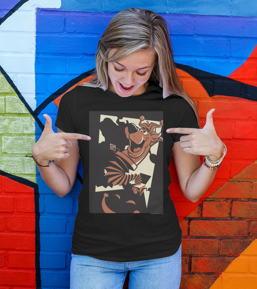 Scooby-Doo Jack-in-the-Box Vintage Style Art Deco T-Shirt
