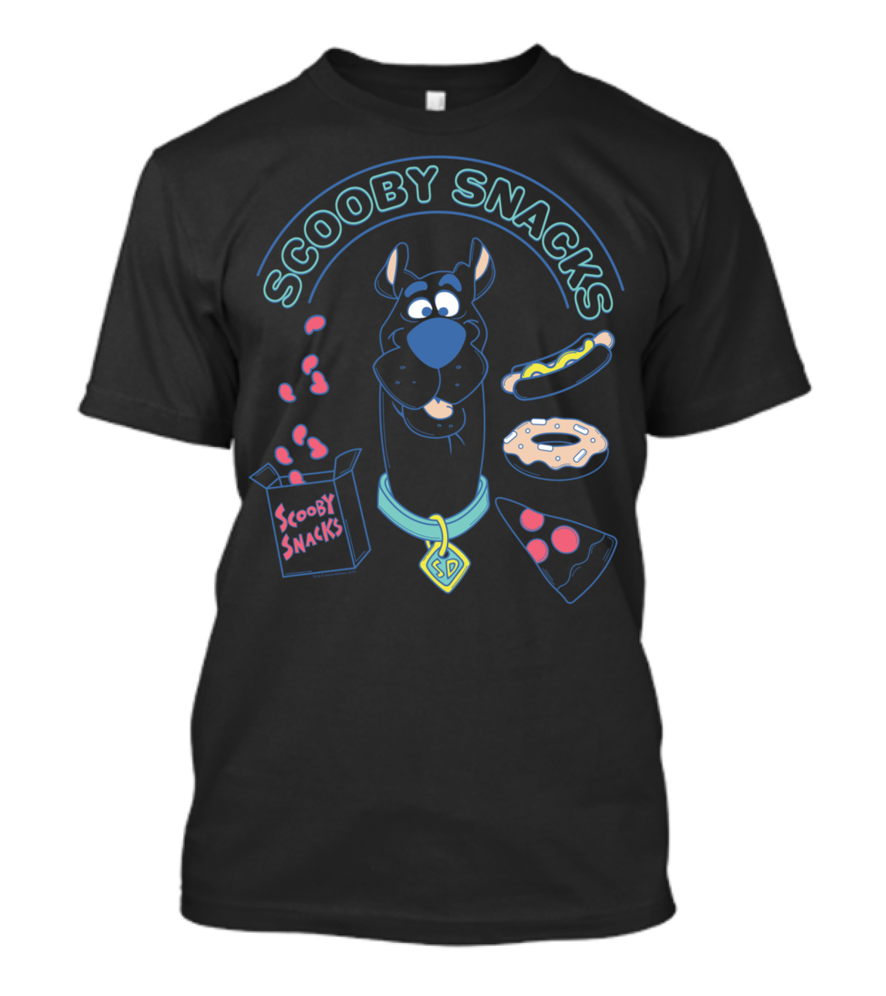Scooby Snacks Pizza Donut Hot Dog Scoobydoo T-Shirt