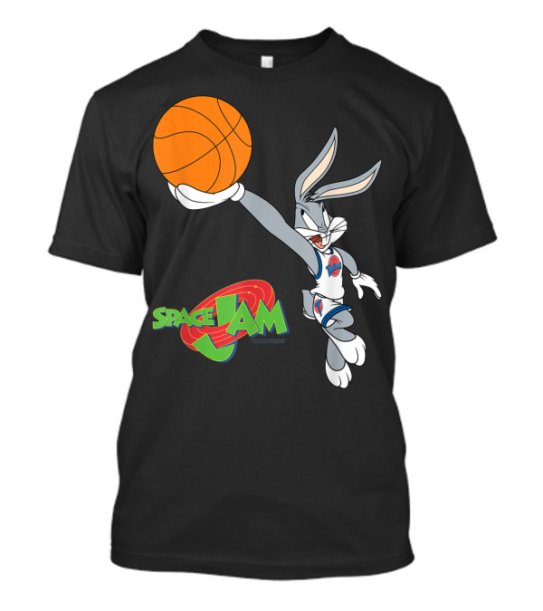 Space Jam Bugs Bunny Basketball Dunk Vintage T-Shirt